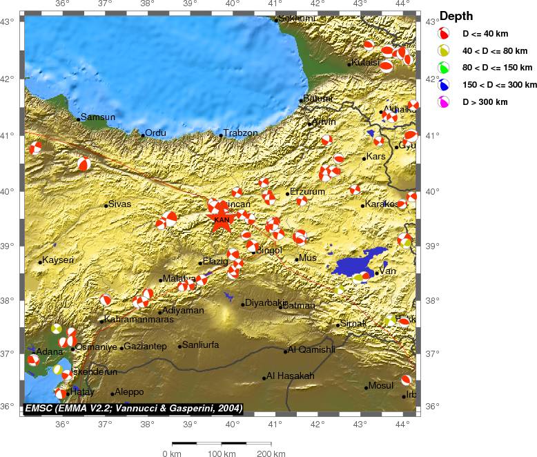 Regional moment Tensor