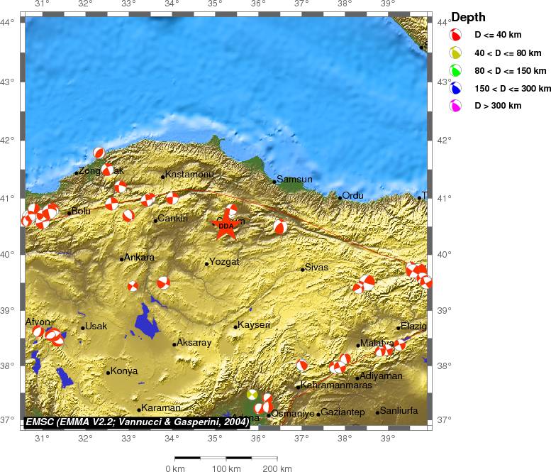 Regional moment Tensor