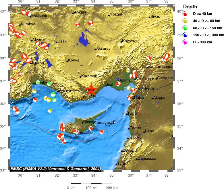 Regional moment Tensor