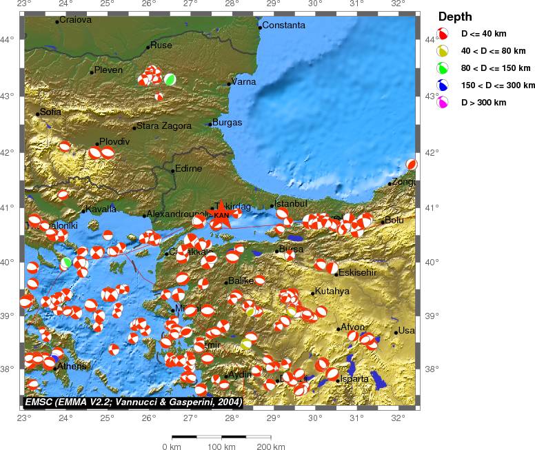 Regional moment Tensor