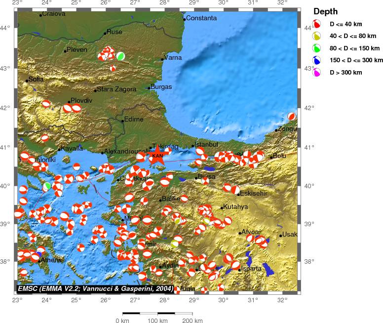 Regional moment Tensor
