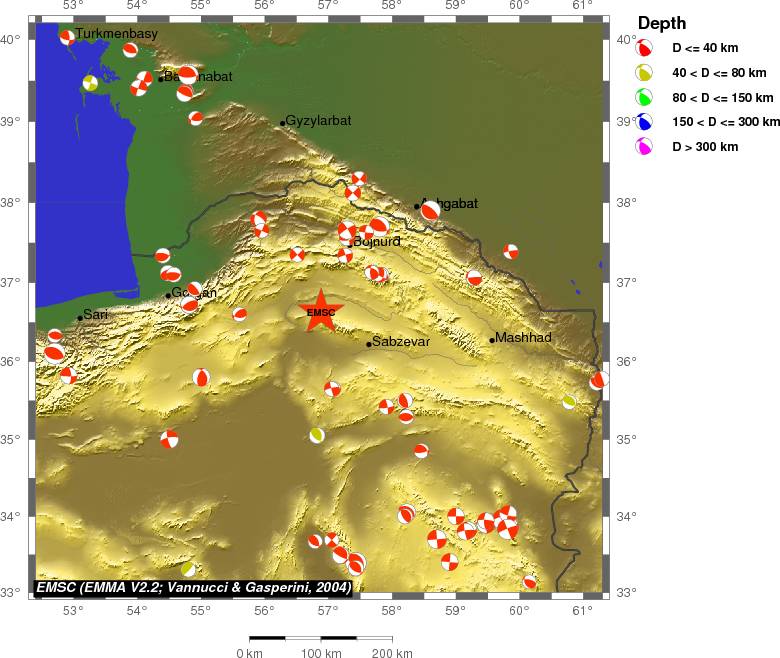 Regional moment Tensor