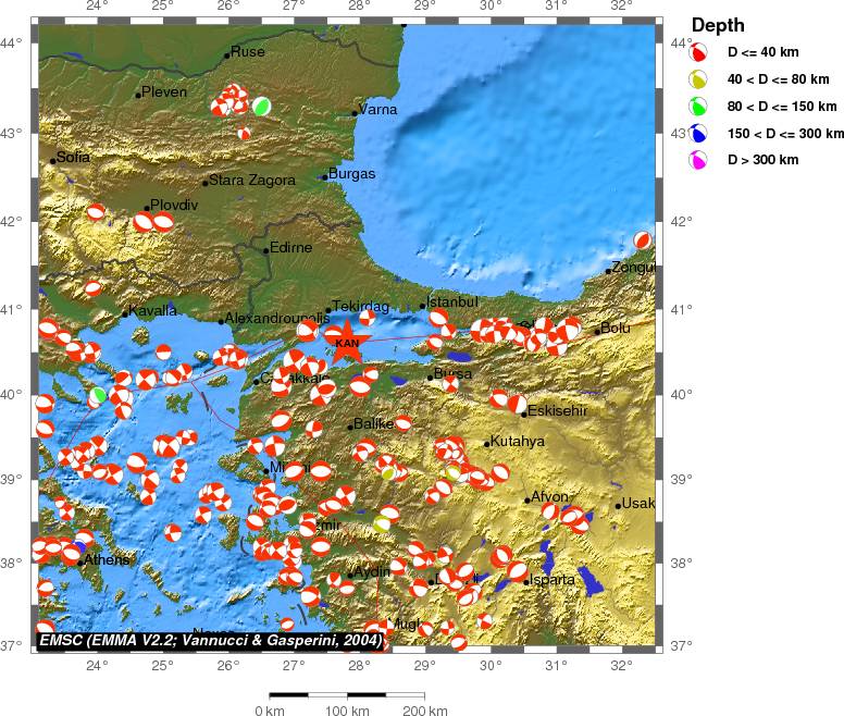 Regional moment Tensor