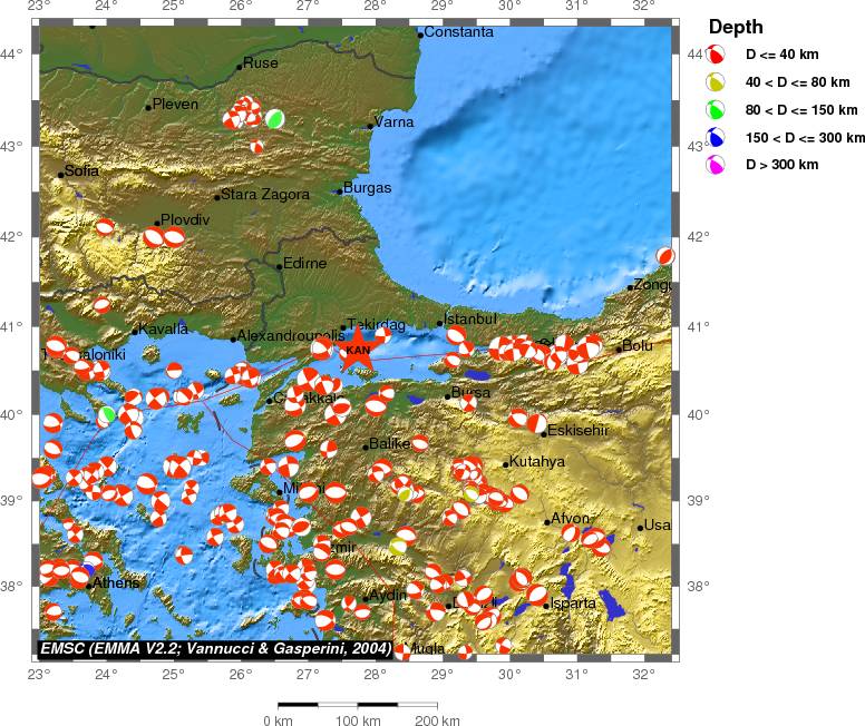 Regional moment Tensor