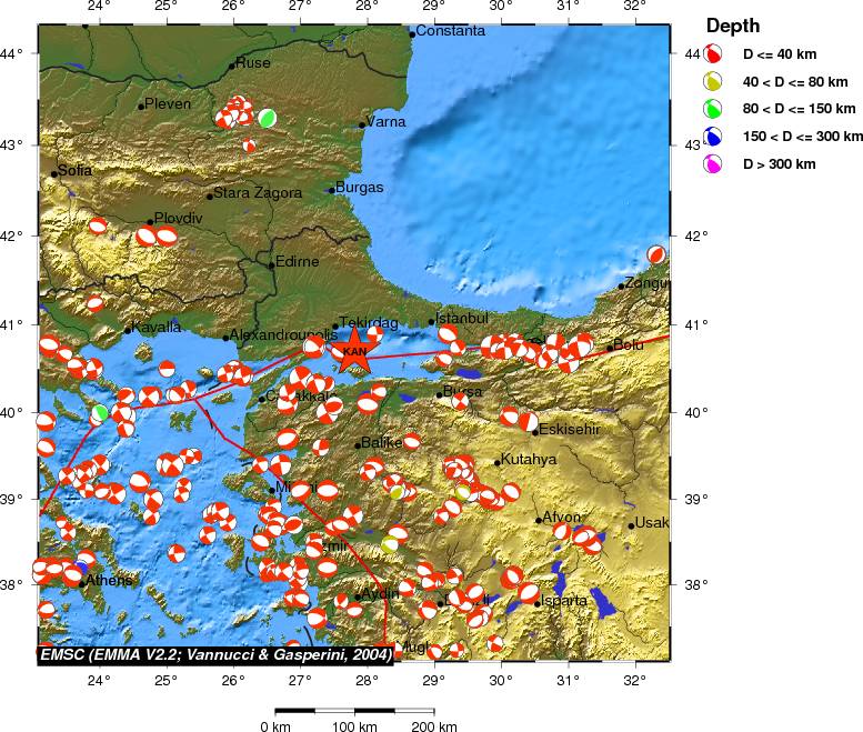 Regional moment Tensor