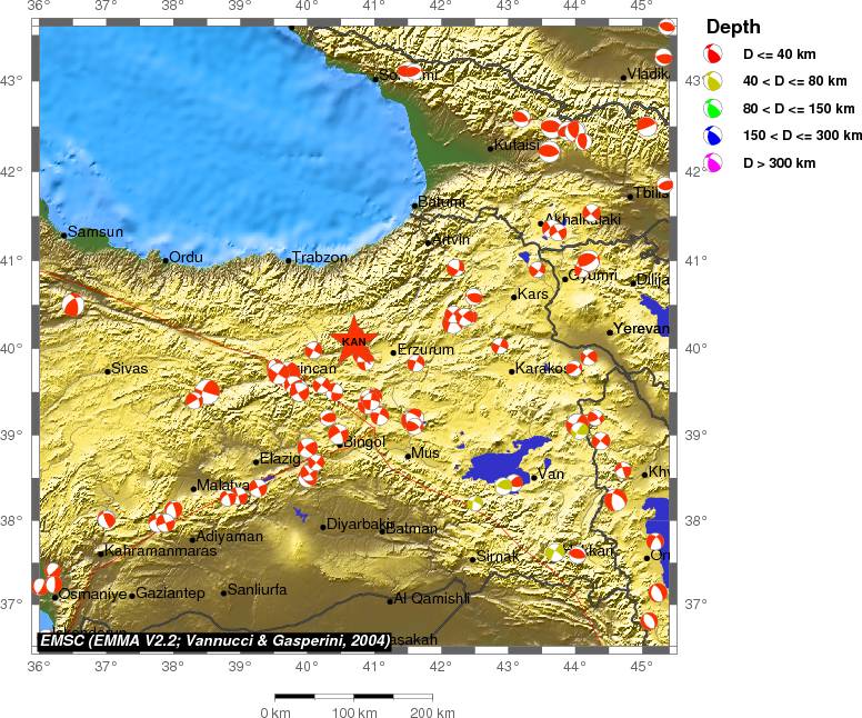 Regional moment Tensor