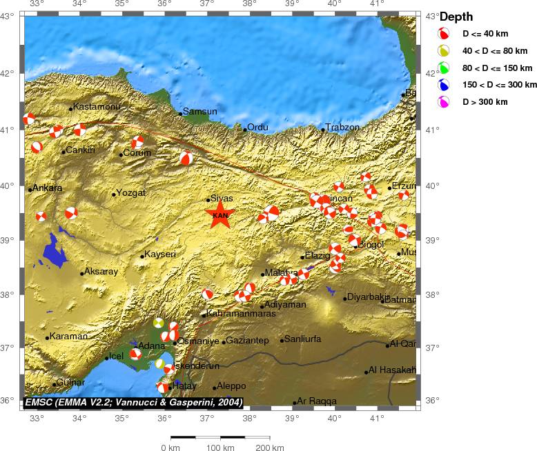 Regional moment Tensor