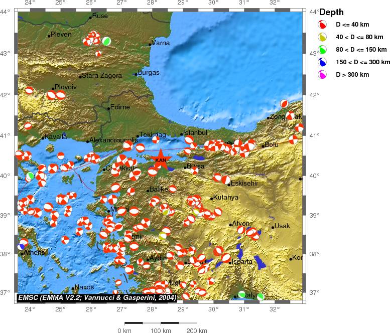 Regional moment Tensor