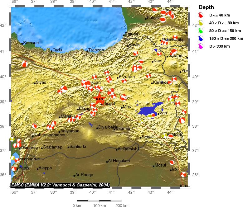 Regional moment Tensor