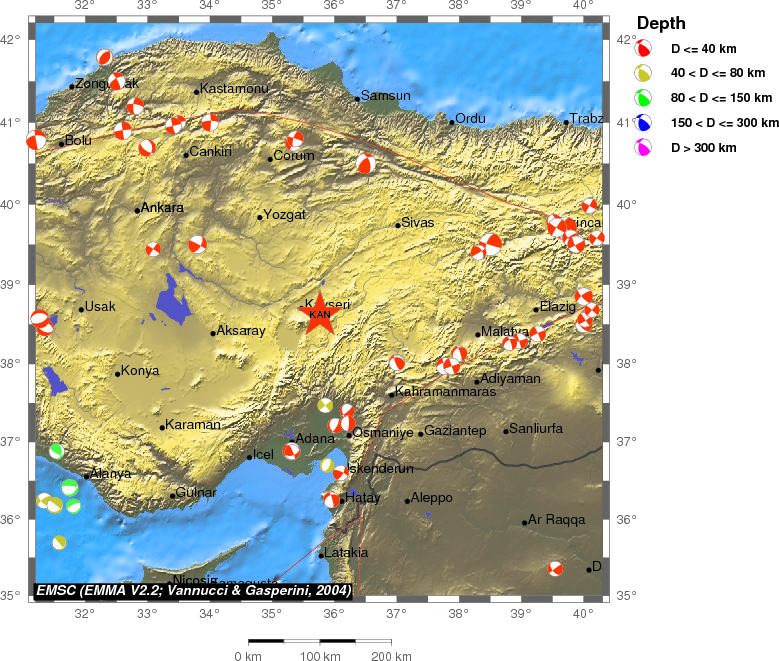 Regional moment Tensor