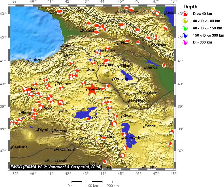 Regional moment Tensor