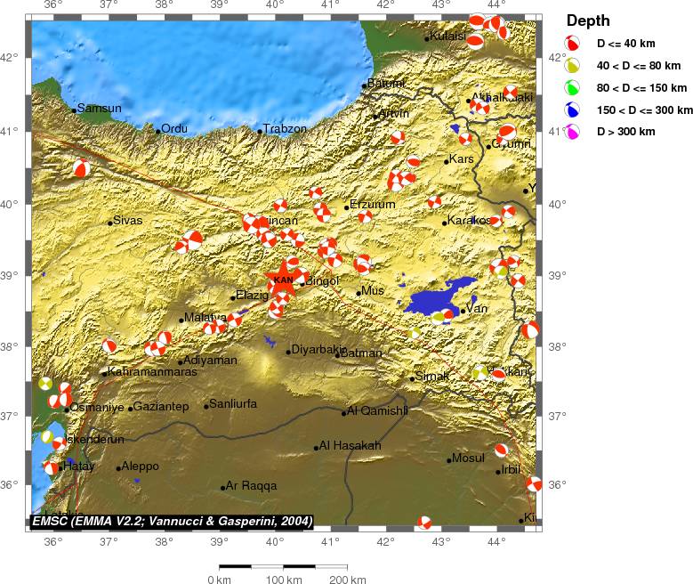 Regional moment Tensor