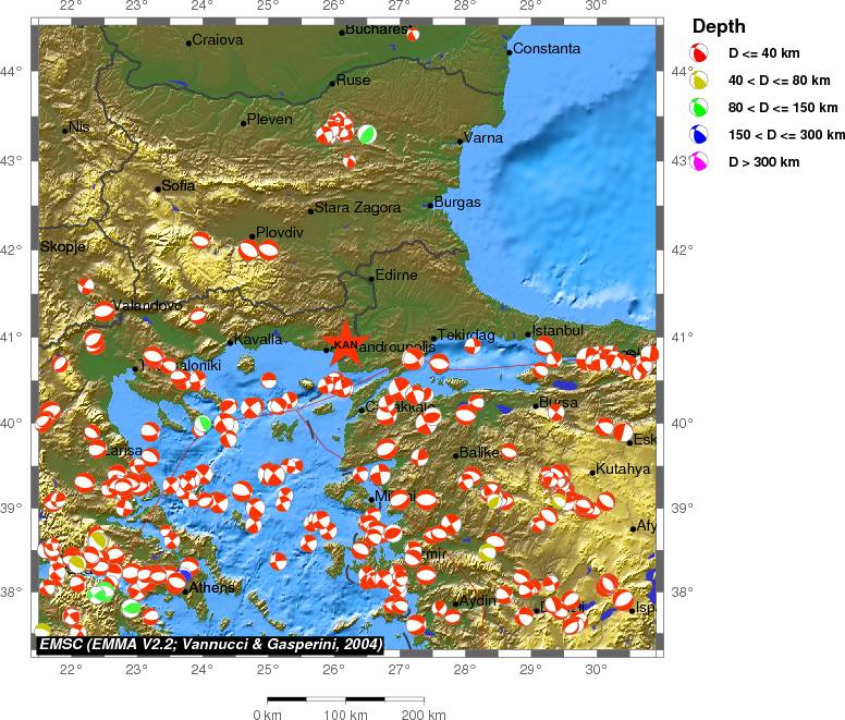 Regional moment Tensor