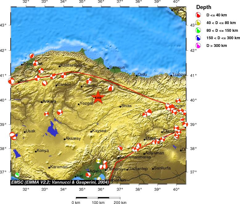 Regional moment Tensor