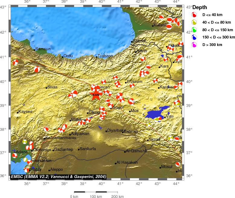Regional moment Tensor