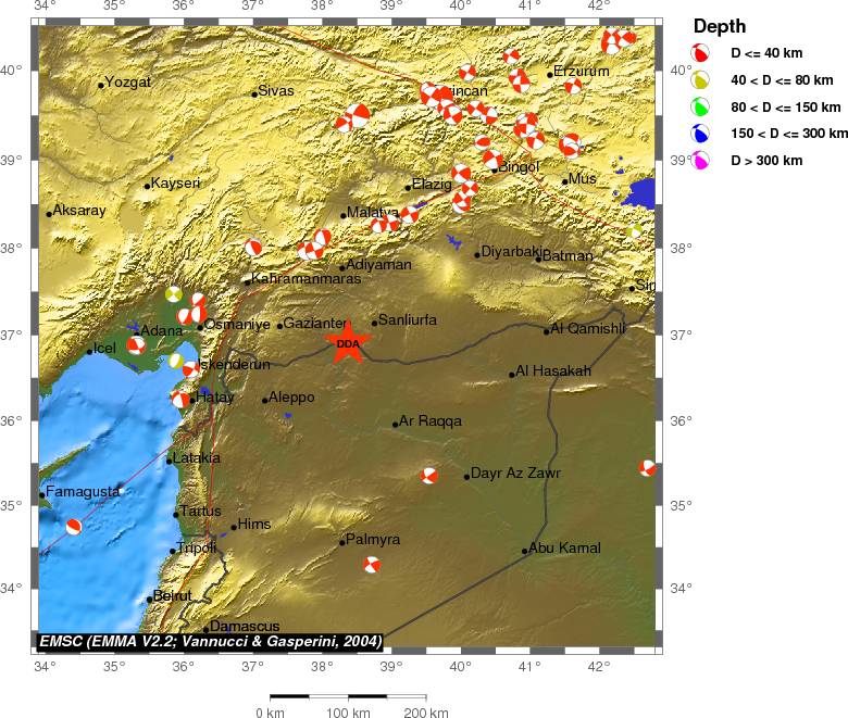 Regional moment Tensor