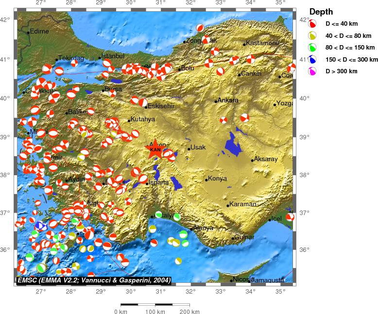Regional moment Tensor