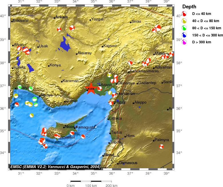 Regional moment Tensor
