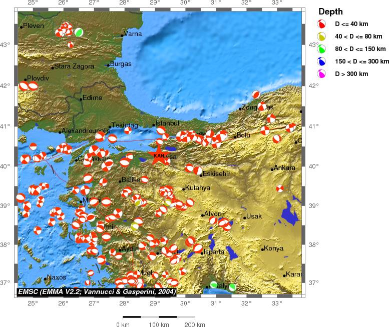 Regional moment Tensor