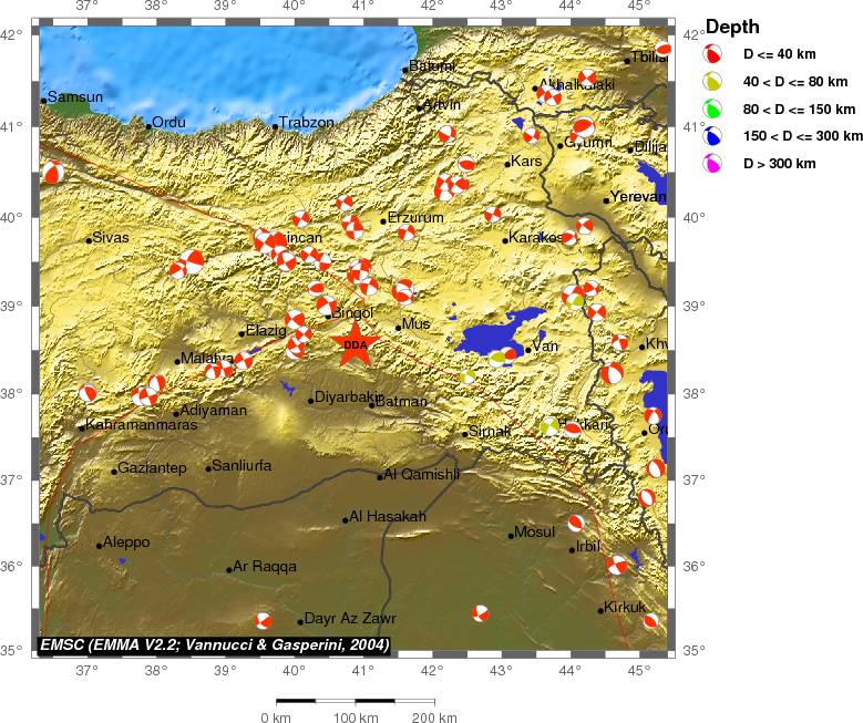 Regional moment Tensor