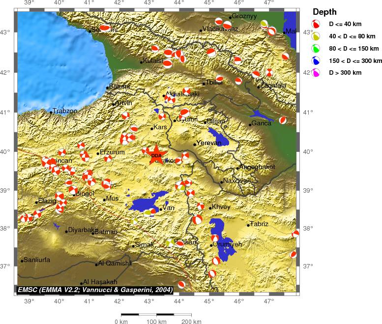 Regional moment Tensor