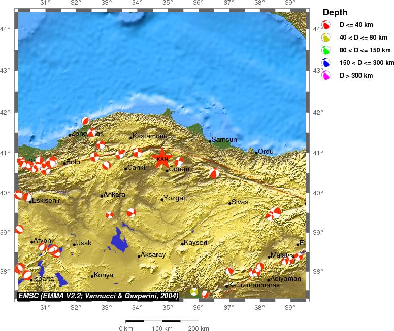 Regional moment Tensor