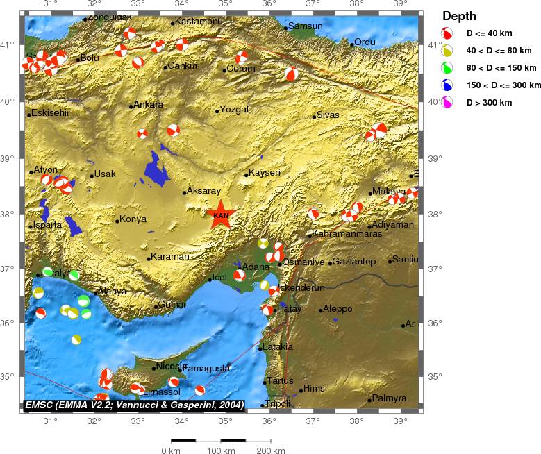 Regional moment Tensor