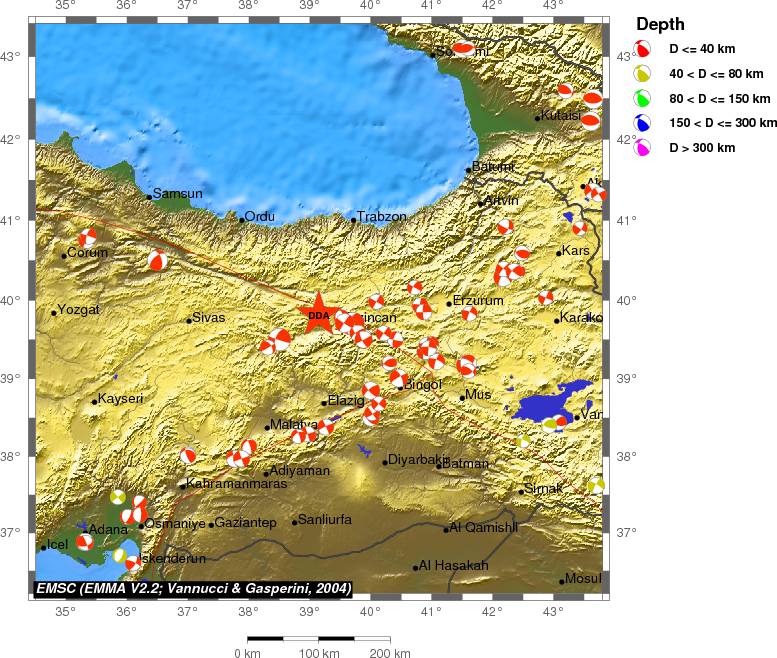 Regional moment Tensor