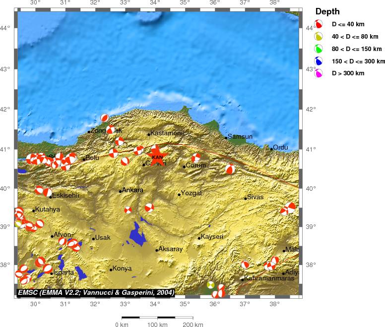 Regional moment Tensor