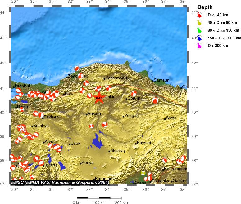 Regional moment Tensor