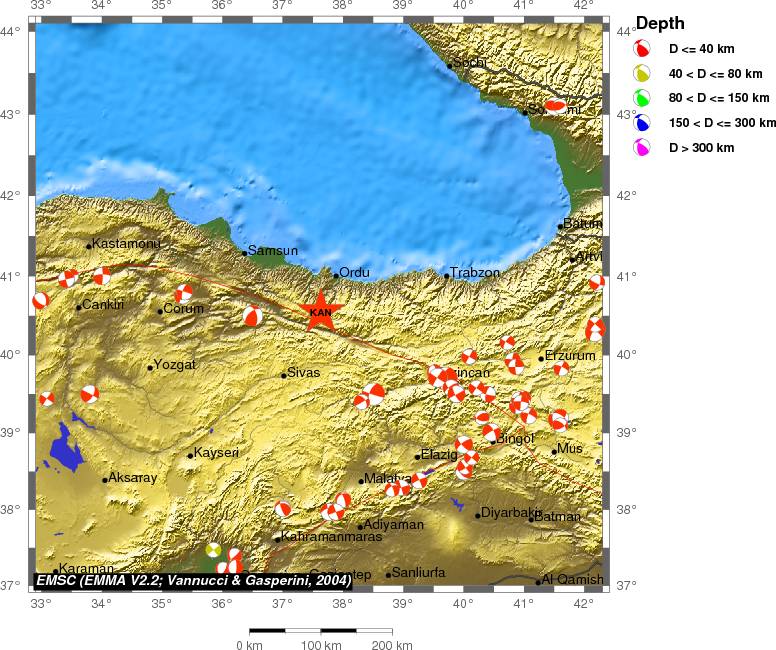 Regional moment Tensor