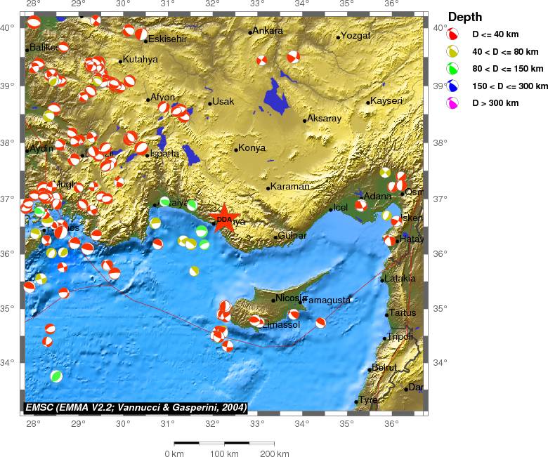 Regional moment Tensor