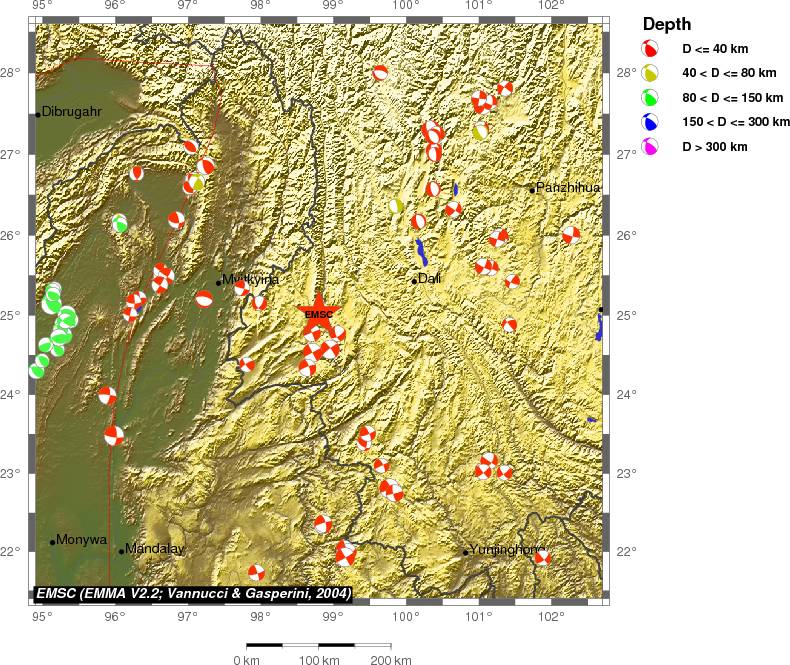 Regional moment Tensor