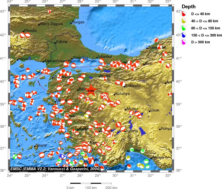 Regional moment Tensor