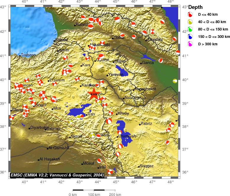 Regional moment Tensor