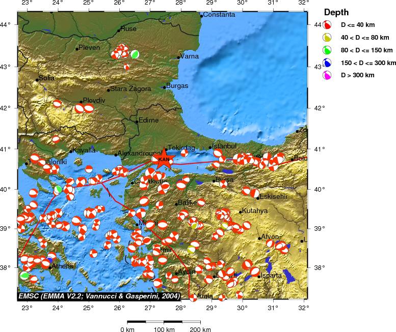Regional moment Tensor