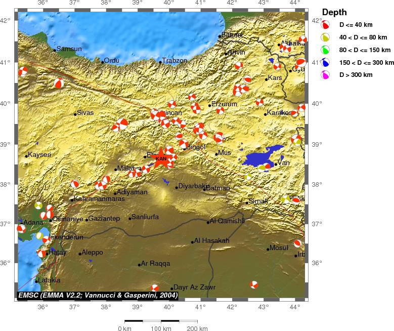 Regional moment Tensor