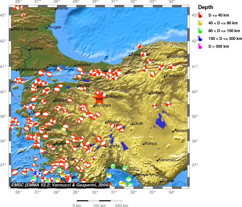 Regional moment Tensor