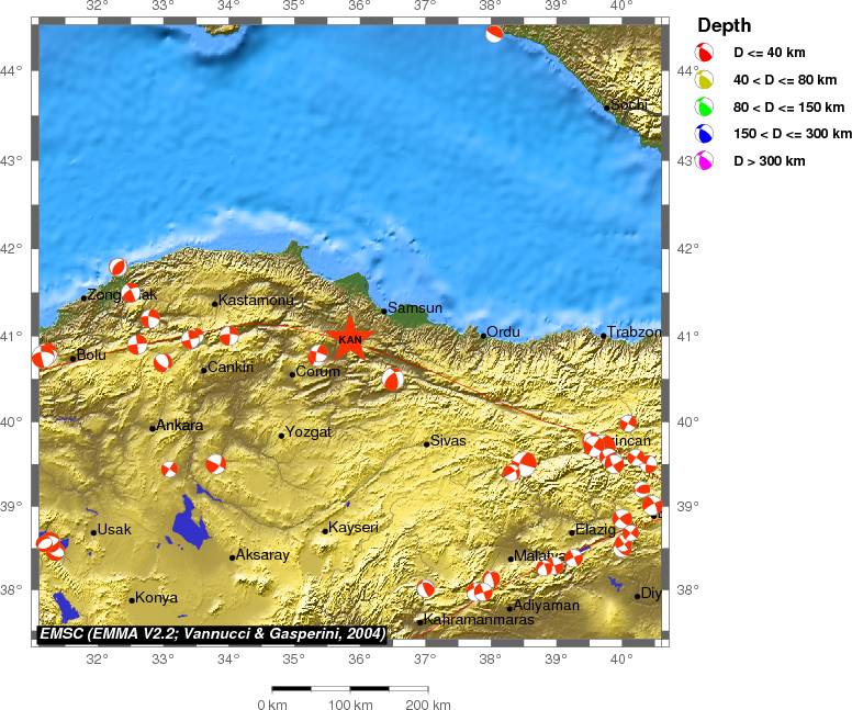 Regional moment Tensor