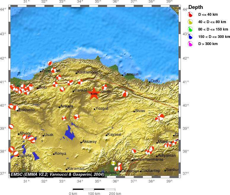 Regional moment Tensor