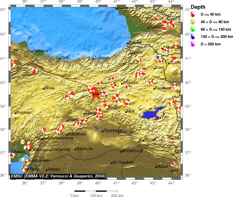 Regional moment Tensor