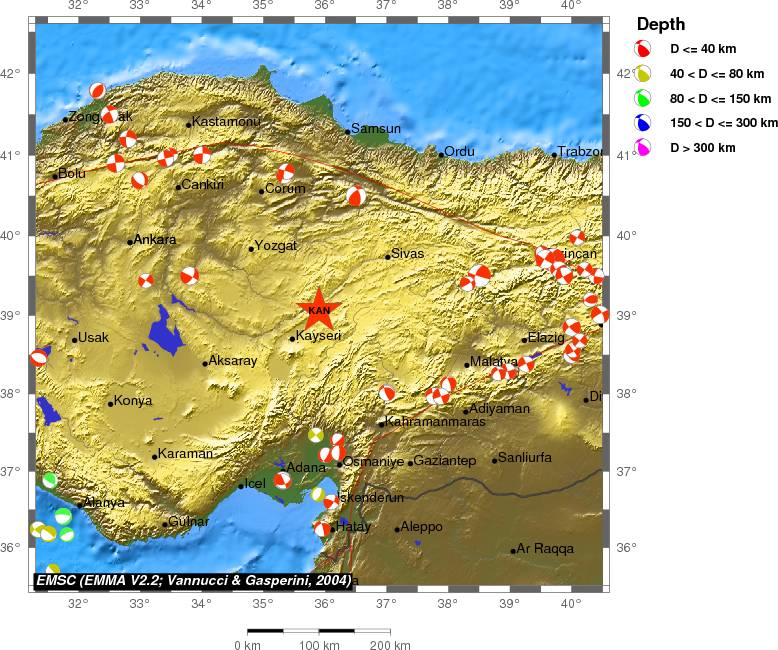 Regional moment Tensor