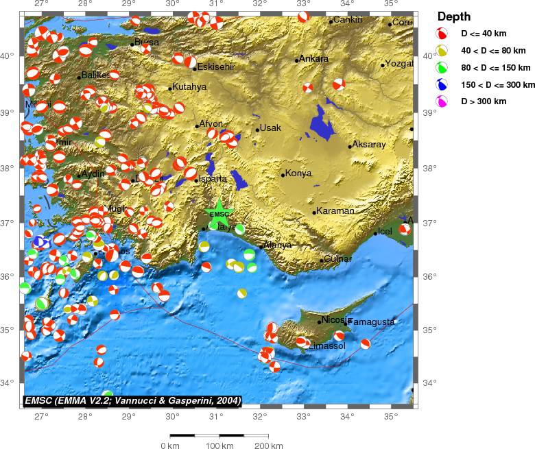 Regional moment Tensor