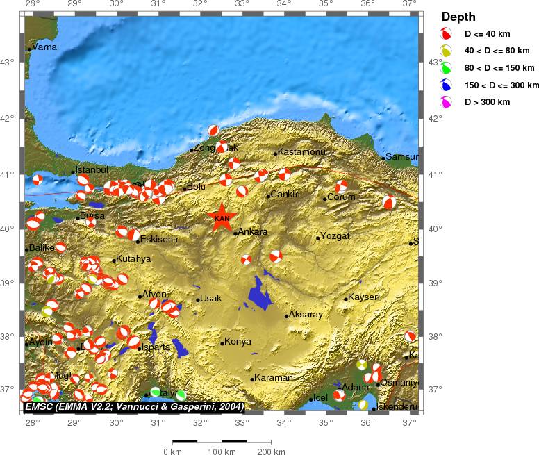 Regional moment Tensor