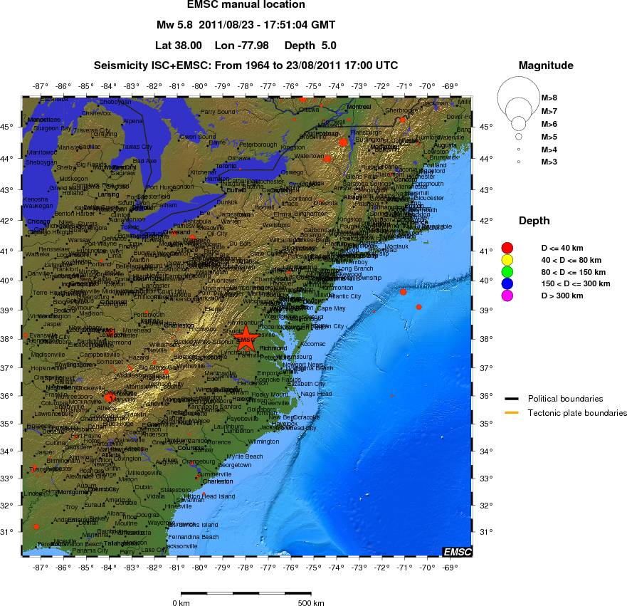 wide historical seismicity