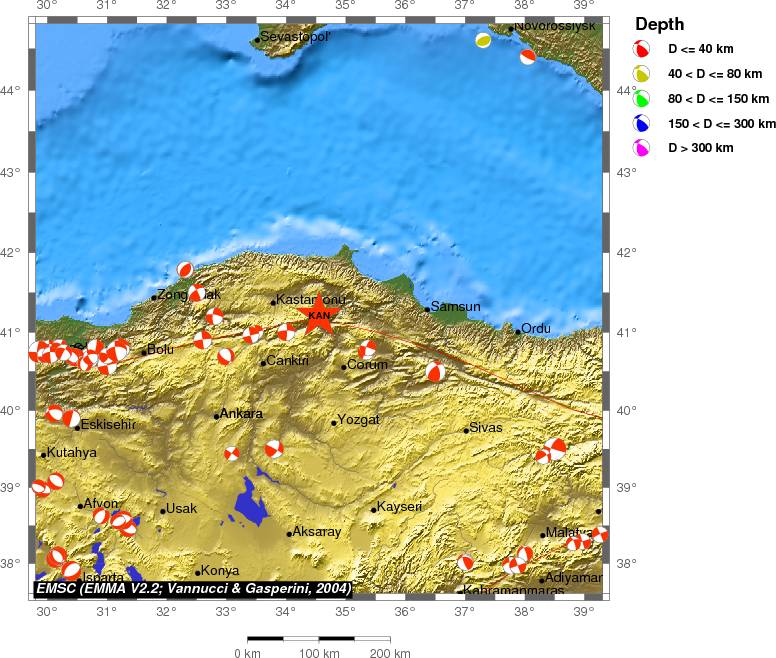 Regional moment Tensor
