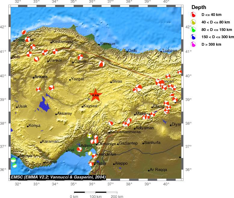 Regional moment Tensor