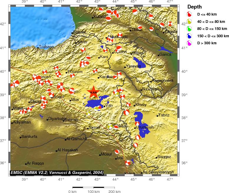 Regional moment Tensor