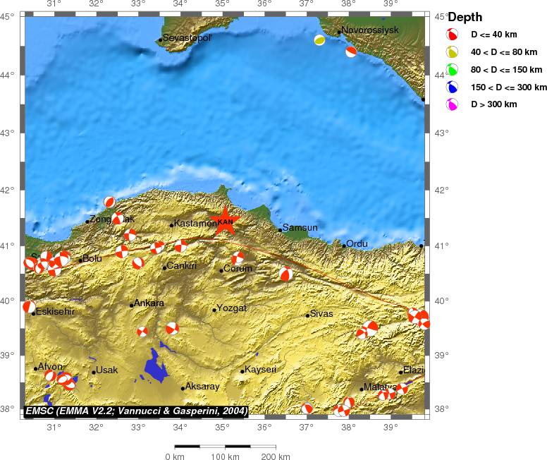 Regional moment Tensor
