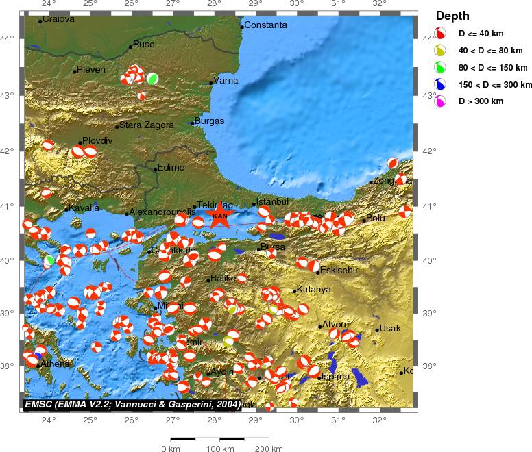 Regional moment Tensor
